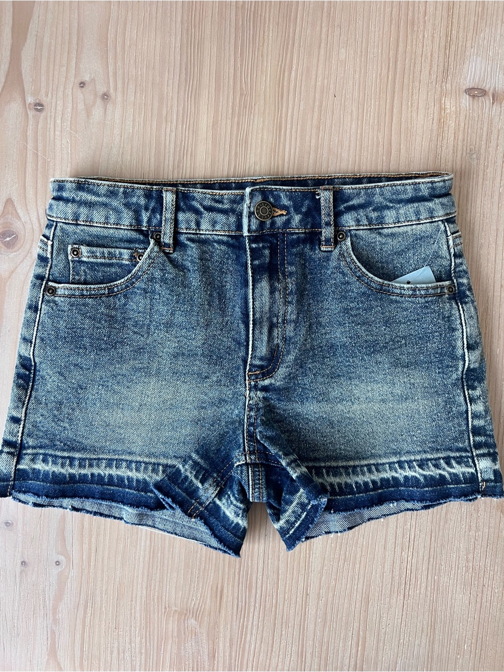 Tractr Distressed Blue Denim Shorts
